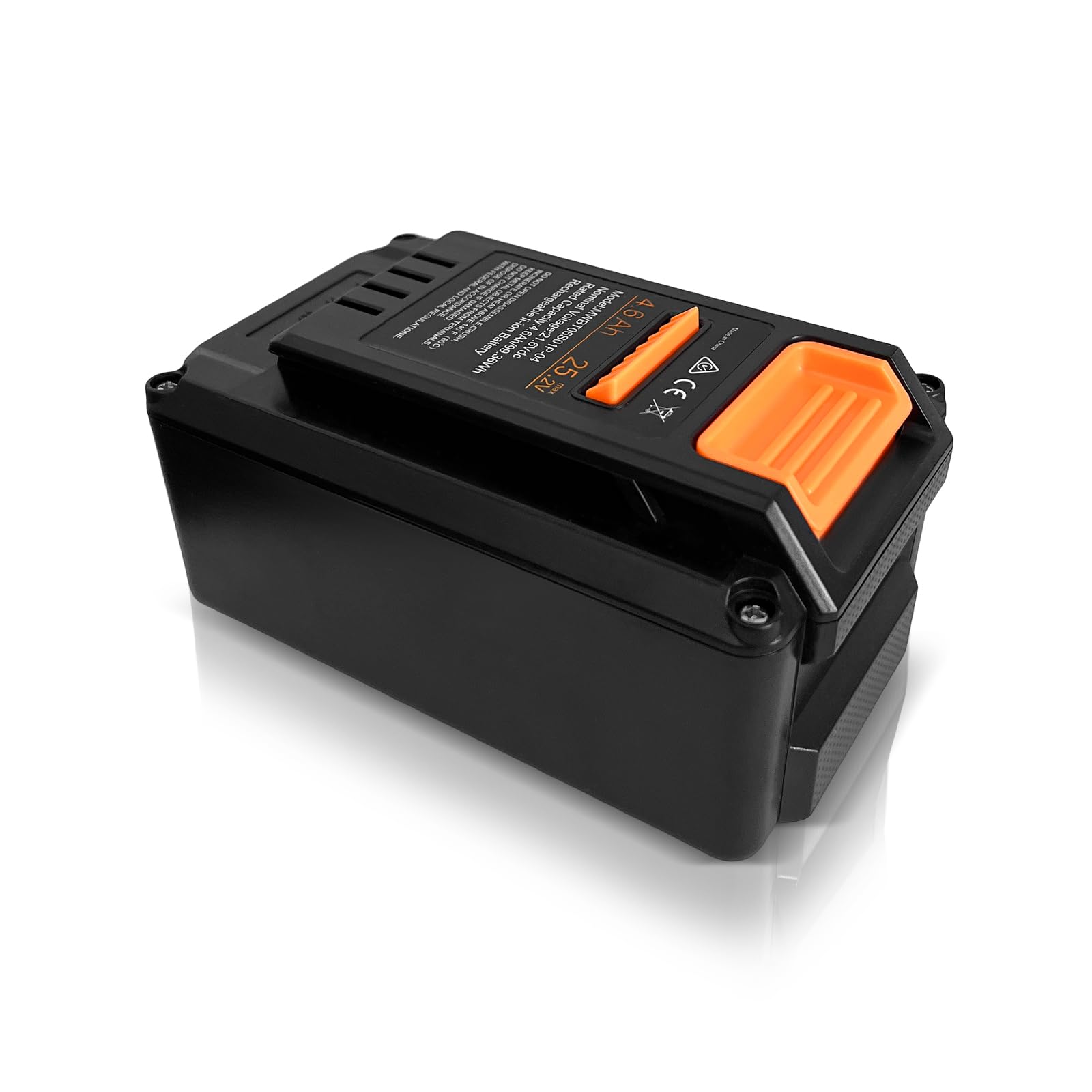 4,6Ah Batterie pour Tondeuse à Gazon robotisée Mammotion YUKA Mini 500/600/700/700H/800 (Seulement pour la série YUKA Mini)– Remplacement pour MWBT06S01P-03, MWBT06S02P-03, MWBT06S02P-01 et Autres