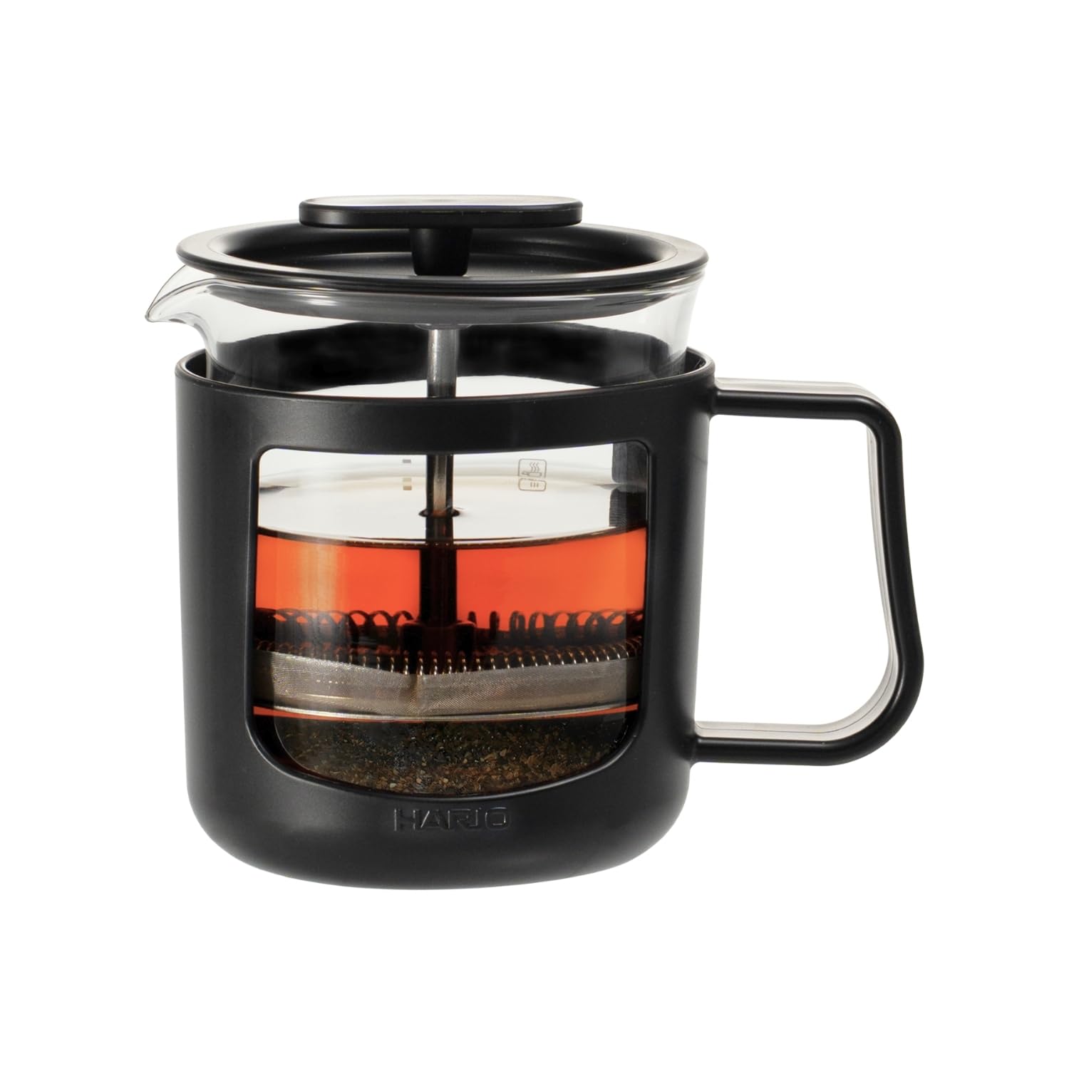 HARIO CPU-2-B CafePress U Vidrio resistente al calor, capacidad práctica, 300 ml, negro