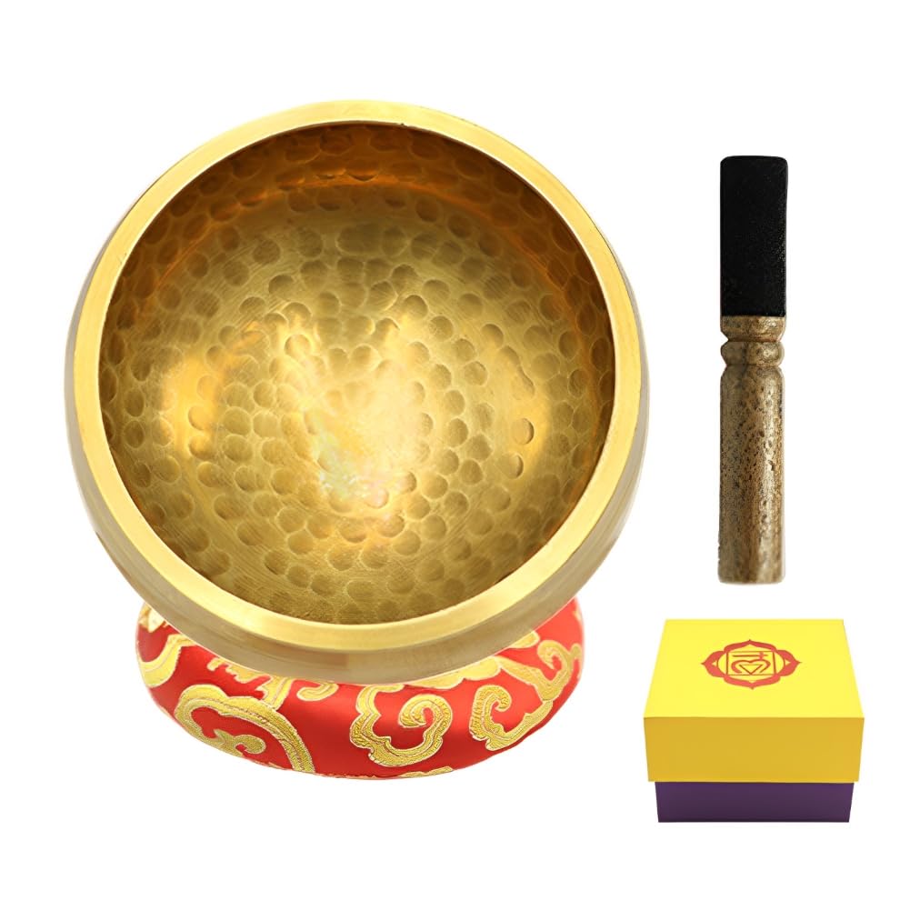 Set di campane tibetane per meditazione con martello fatto a mano per yoga, consapevolezza e meditazione, campana tibetana per meditazione, campana tibetana per yoga, attenzione
