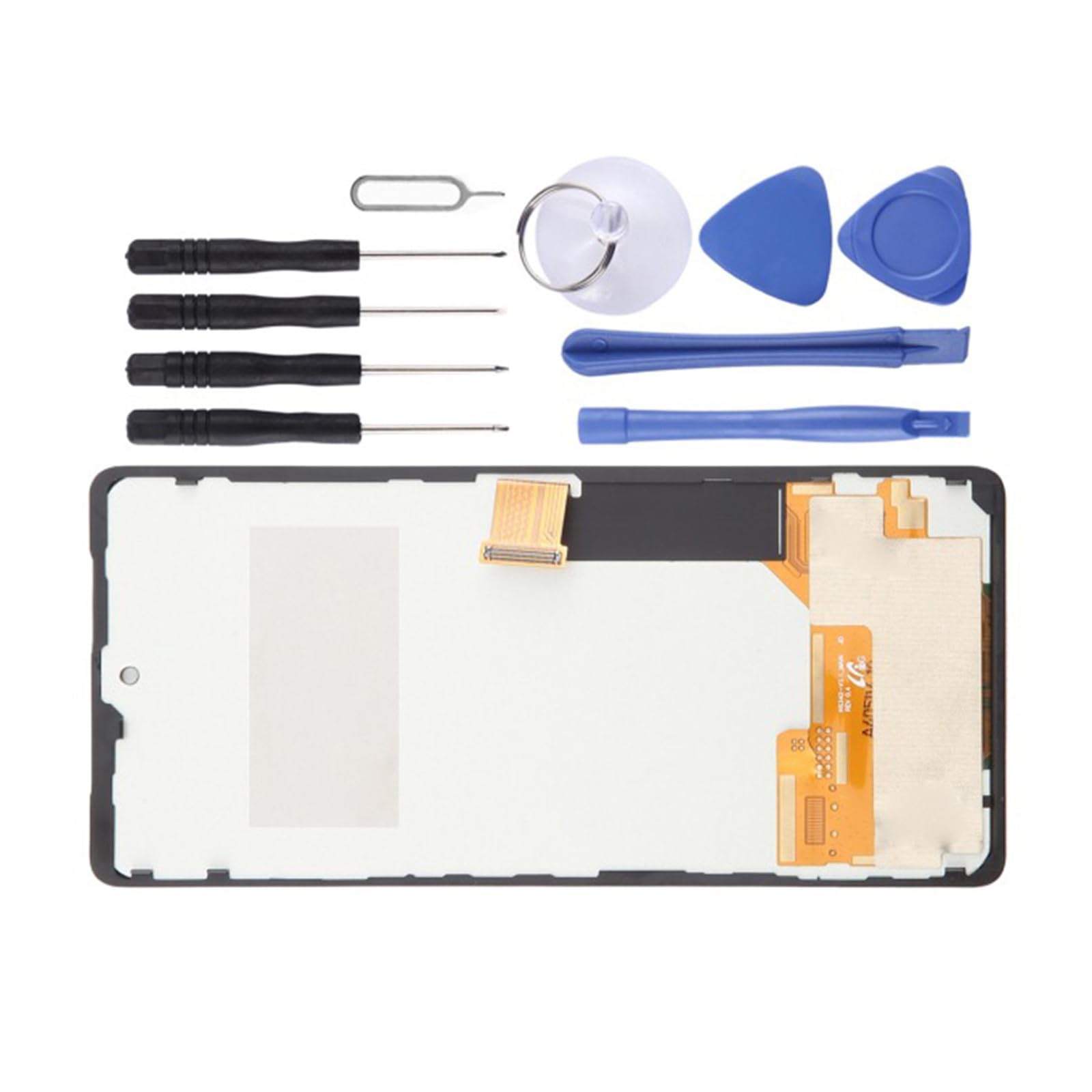 Gruppo Sostituzione Schermo Telefono, digitalizzatore Display LCD TFT, modulo Display con connettore Posteriore e Ritaglio Centrale per Fotocamera, 1 Set Parte Riparazione Gruppo Schermo LCD