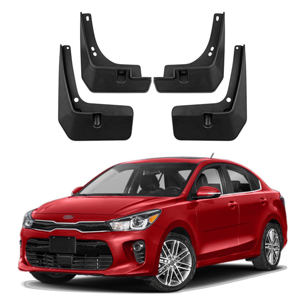 Bavettes garde-boue Kia K2 Rio pour rouler propre sous la pluie et la boue