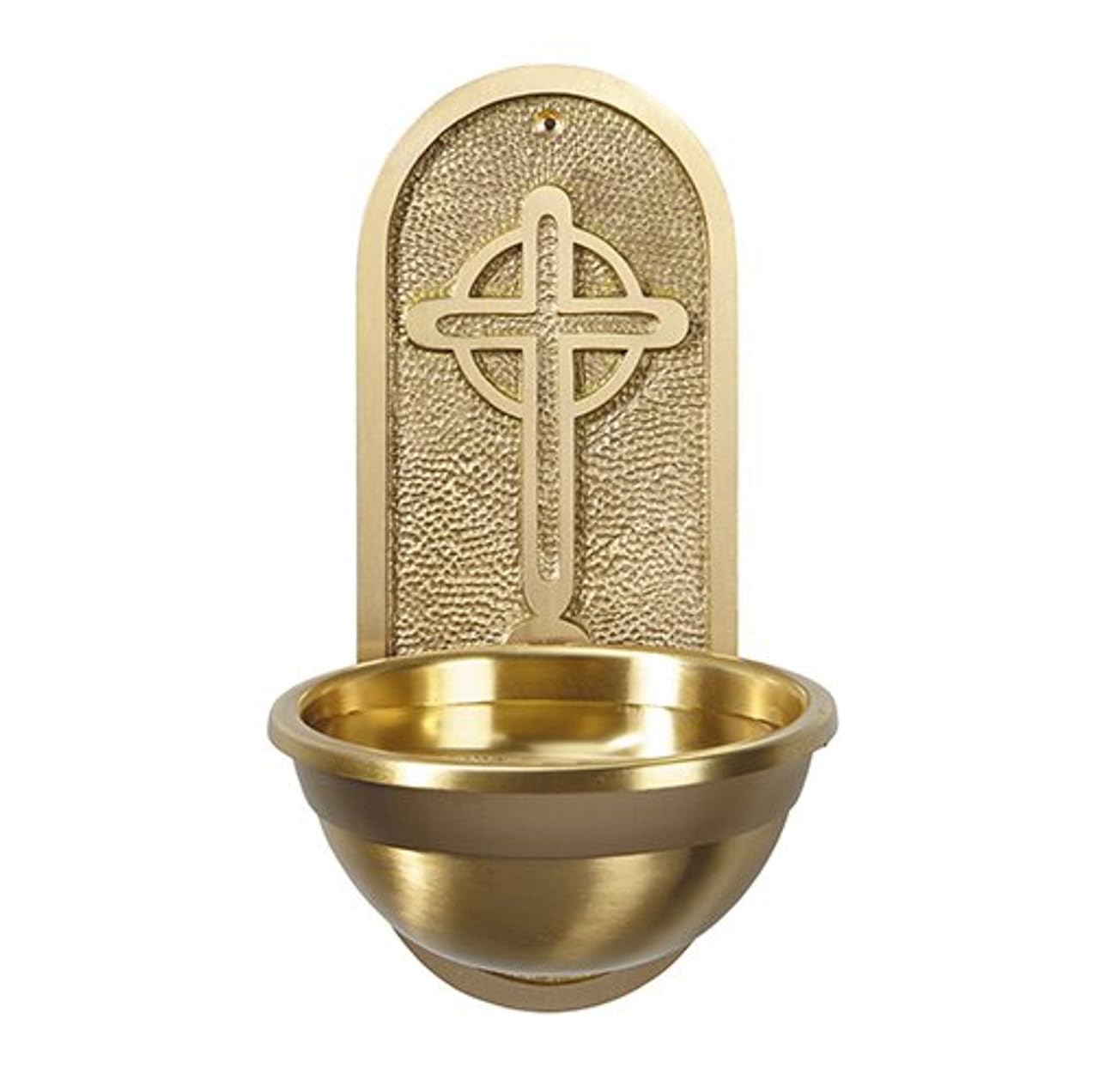 Trinity Church Supply Holy Water Font Haniging Wall Decor Catholic Christian Religious Hanig Sacrament, 4 Inch x 9-3/4 Inch x 5 Inch Diameter