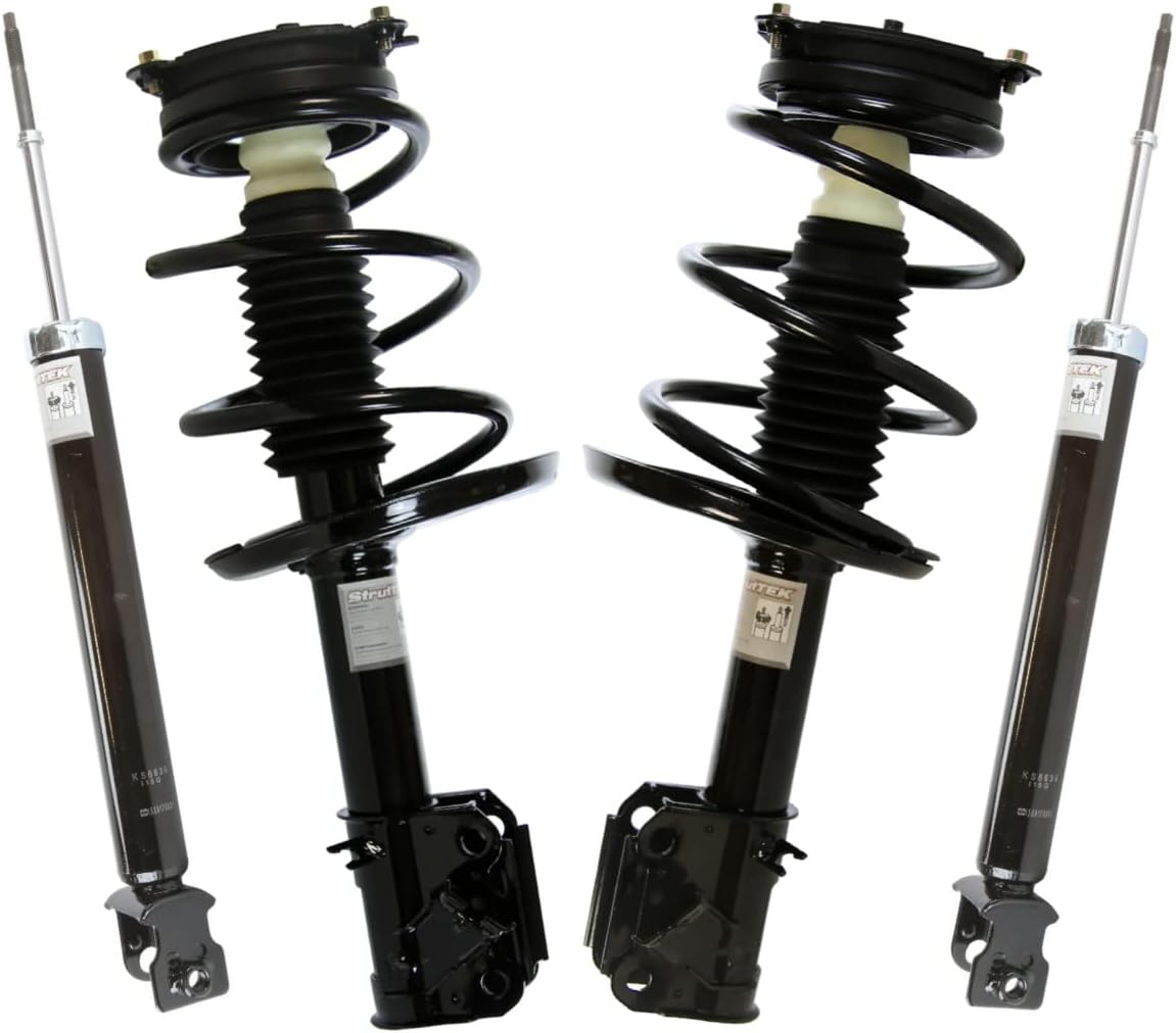 AutoShack Front and Rear Complete Strut & Coil Spring Assemblies & Shock Absorbers - Driver and Passenger Side for Nissan, Altima 2013-2018, FWD L4 2.5L V6 3.5L