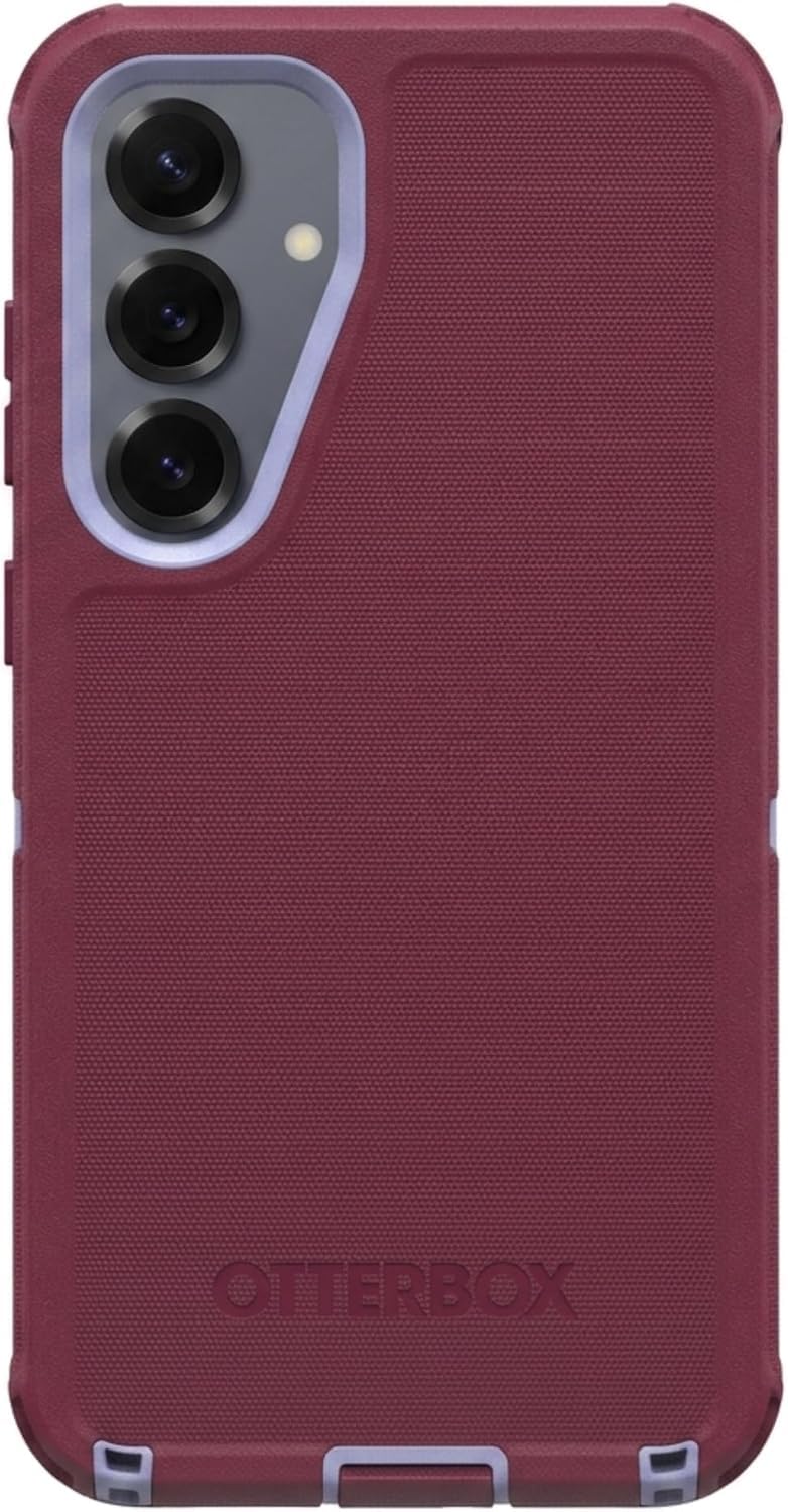 OtterBox Custodia della serie Defender per Samsung Galaxy S25+ e Galaxy S24+ (rosa e blu), include supporto a clip per fondina, robusta e durevole, con protezione per le porte, confezione non al