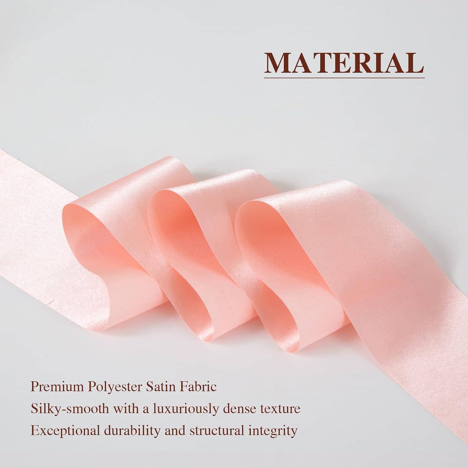 Q&J Fabric Co. 4 inch Wide Satin Ribbons 10 Yards Pink Shiny Satin Ribbon Festive Gift Wrapping Ribbons for Valentine's Day Wrapping,Craft,Floral Bouquets,Chair Sash Hair Bows Party Wedding Decoration