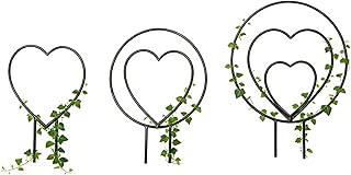 植物トレリス,3点セット 金属製 つる植物サポート,屋外用植物トレリス | 家庭 ホームガーデニング 室内 家 結婚式 野菜 花 用 対応