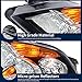 AUTOSAVER88 Headlight Assembly Compatible with 07 08 09 Altima Sedan 4-door 2007 2008 2009 Altima Black Housing with Amber Reflector Clear Lens