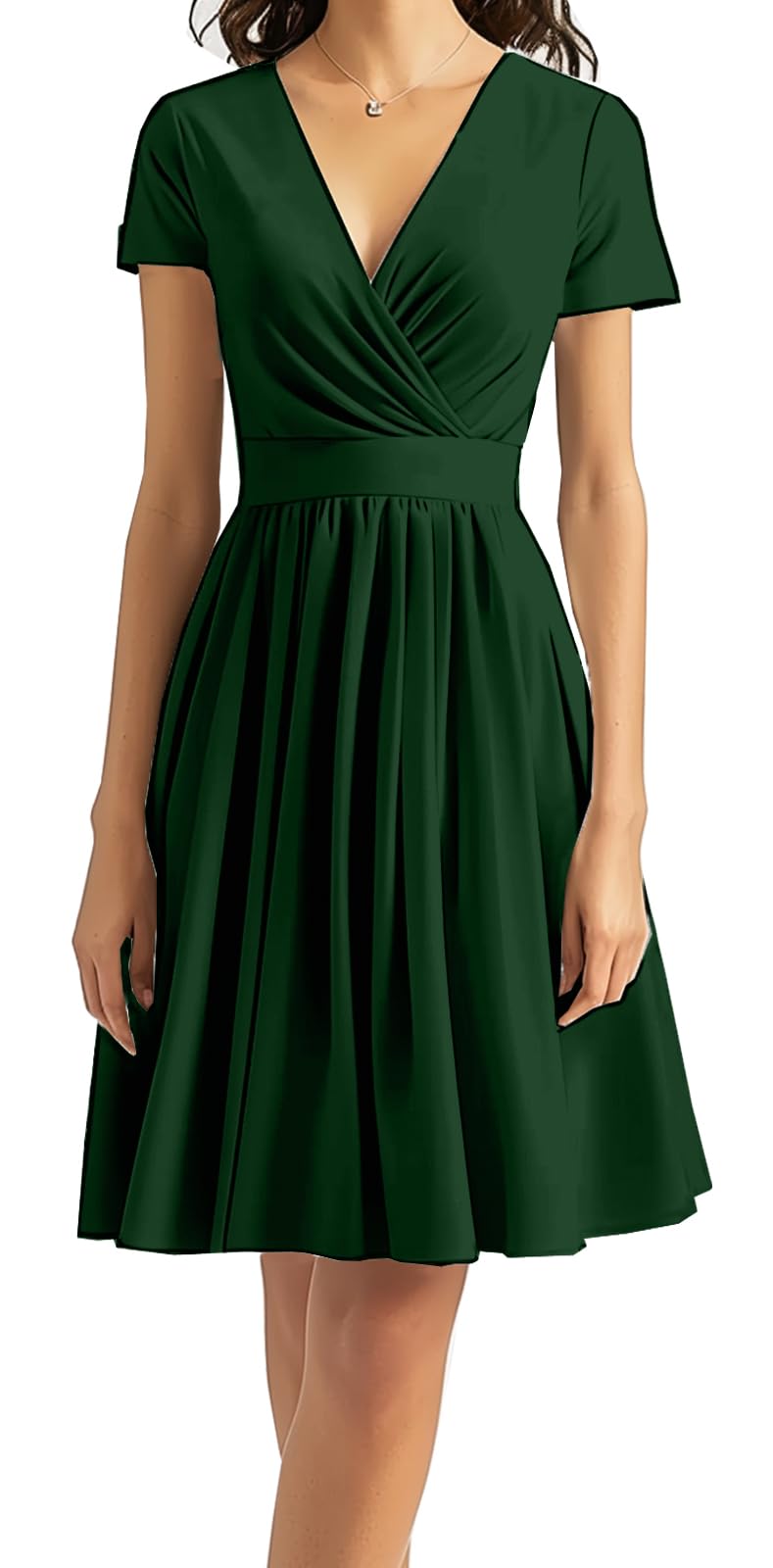 DinyIn Women's 2025 Summer Short Sleeve Casual Dresses