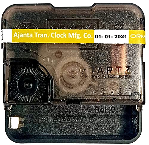 Image of Quartz Ajanta Mfg. Plastic Quartz Clock Movement Machine (Black) DC06M