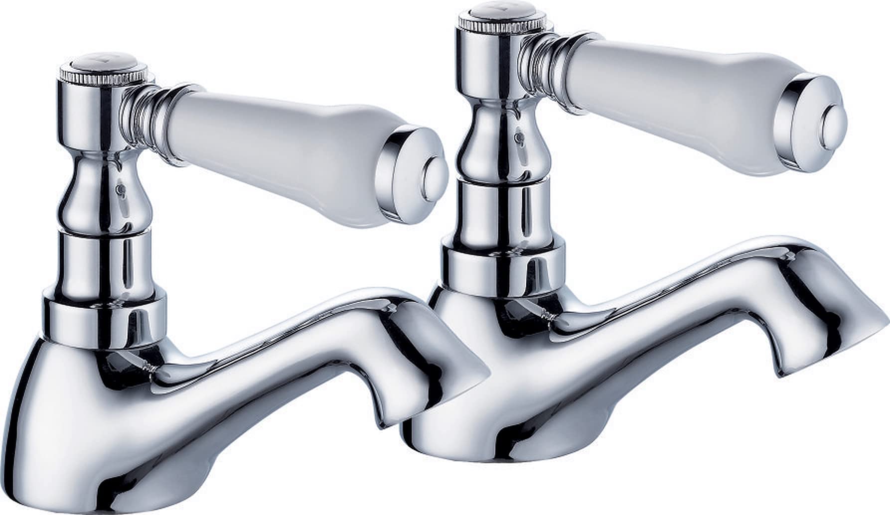 KeenwareKBT-057 Surbiton ¾” Traditional Ceramic Lever Bath Taps