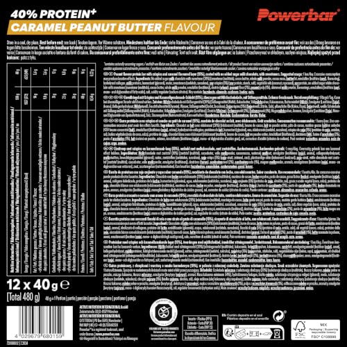 Powerbar 40% Protein + Crisp Bar (12x40g) Caramel Peanut Butter - Riegel - Protein Riegel – Ansicht 2