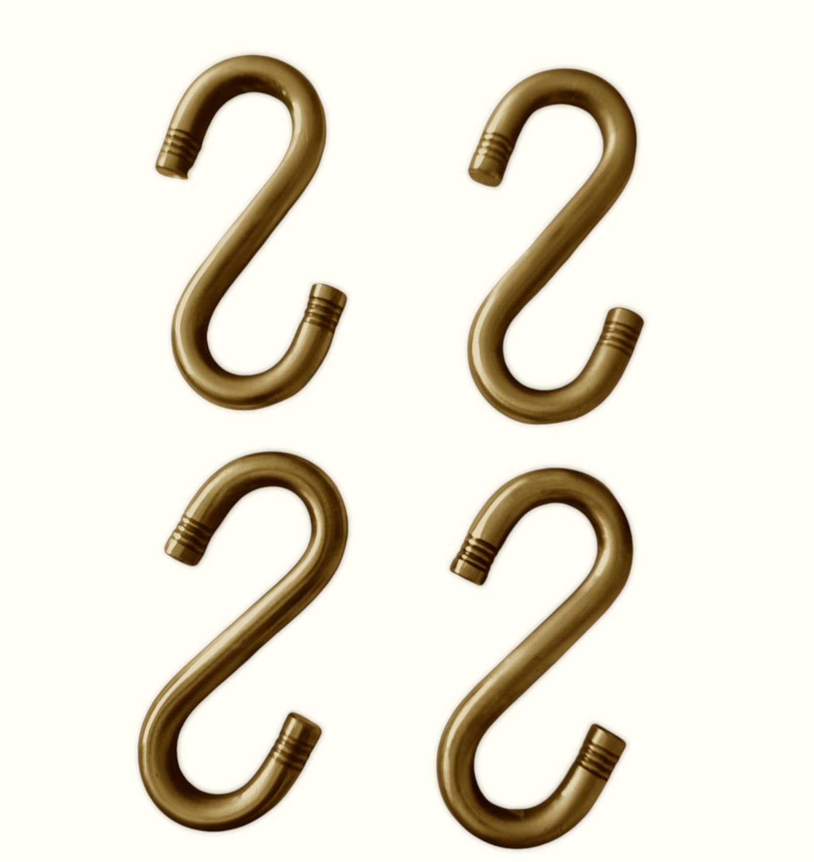 Kriya Home Decor Super Quality Strong and Sturdy Heavy Duty HI-Grade Quality Life TIME WARRENTY,S-Hook Swing, Patio Antique Finish Brass 16MM with Weight Capacity of 1000KG (Set of 2)-image-44