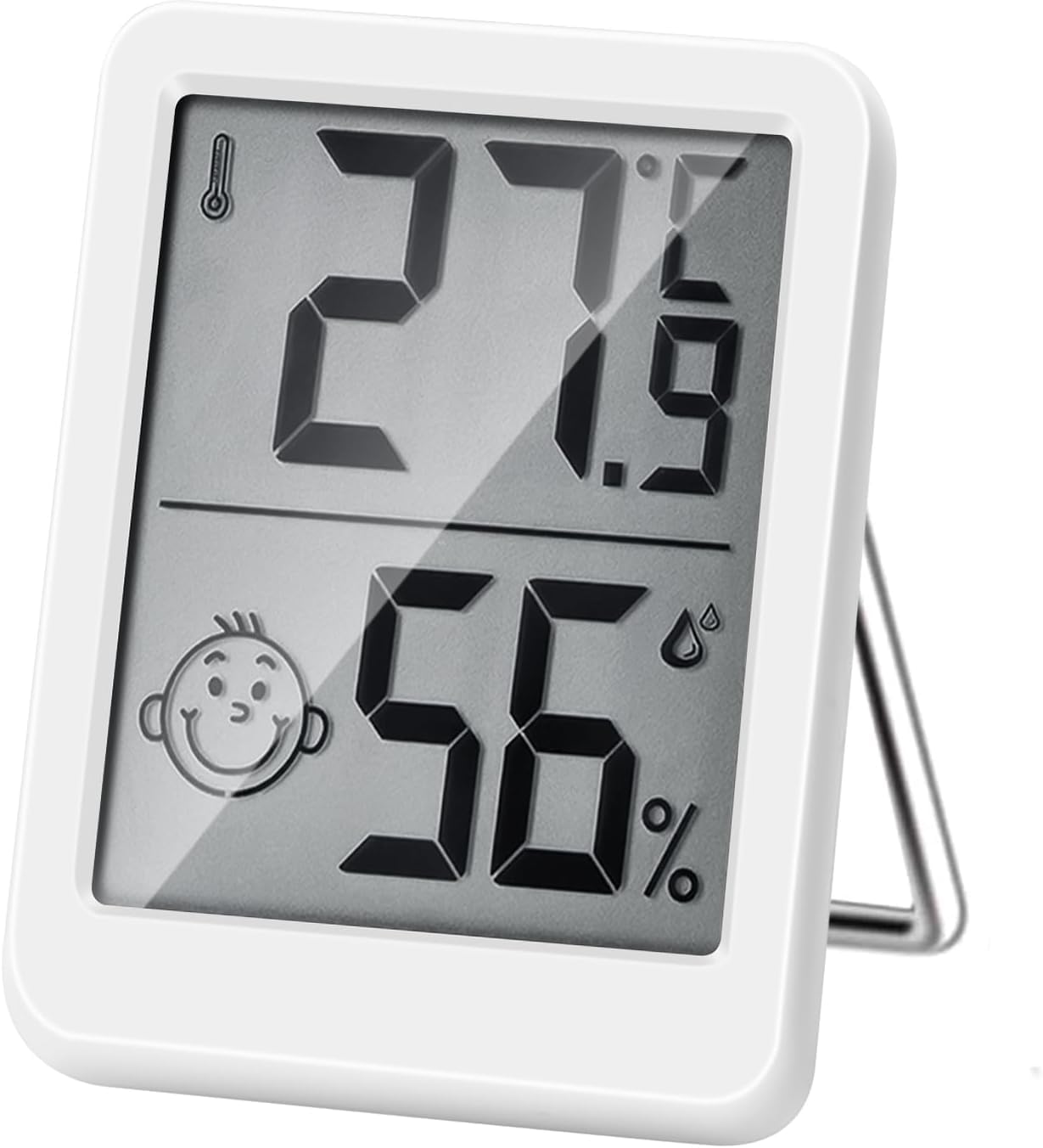 MOXYOY Digital Room Thermometer, Indoor Hygrometer With LCD Display, Temperature and Humidity Meter Humidity Monitor for Home, Office, Bedroom & Greenhouse