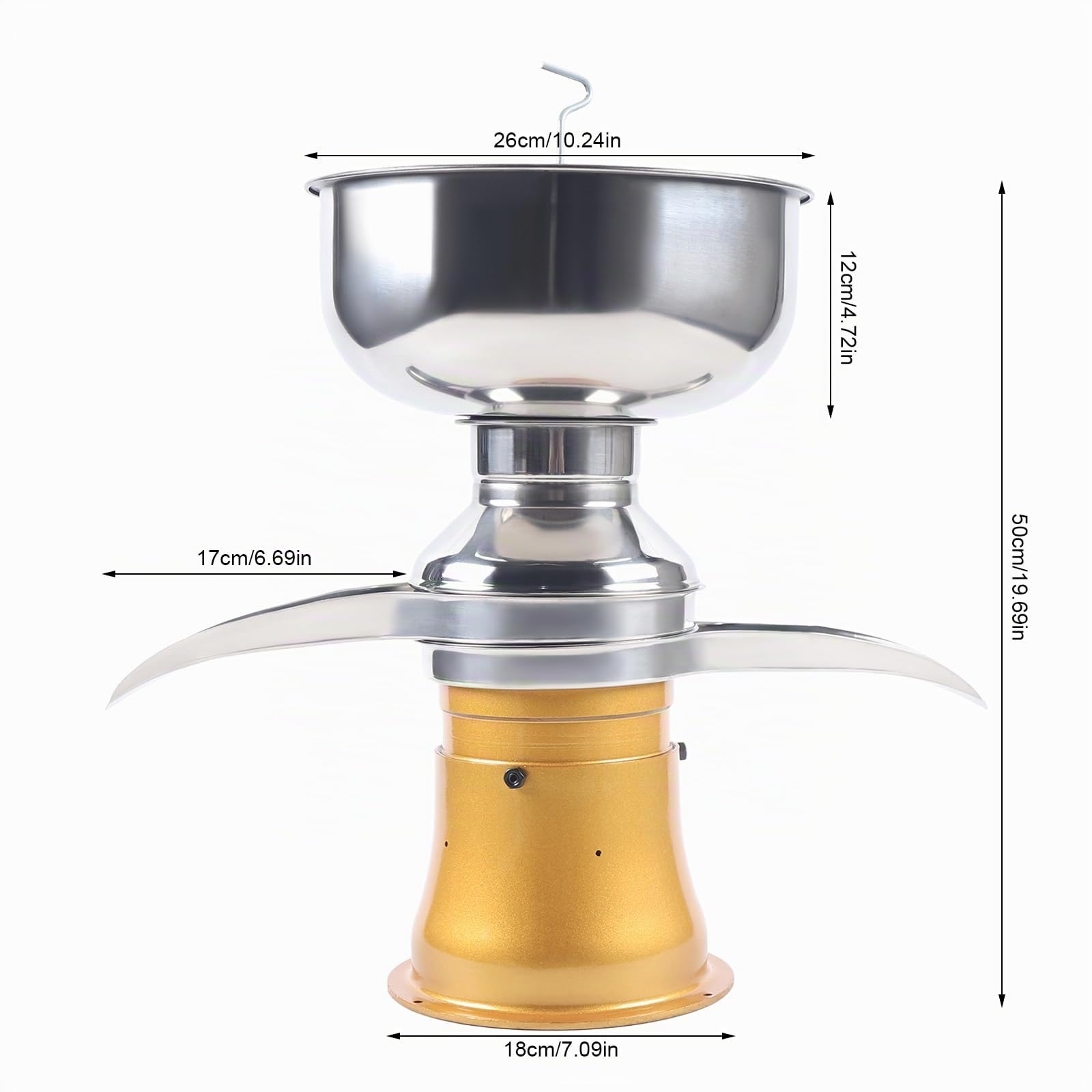 Milchzentrifuge Milch-Sahne-Separator Starke Zentrifugalgeschwindigkeit Zentrifugalabscheider Bnehmbares Design Milchseparator Zur Verarbeitung Von Vollmilch und Zur Trennung Von Sahne
