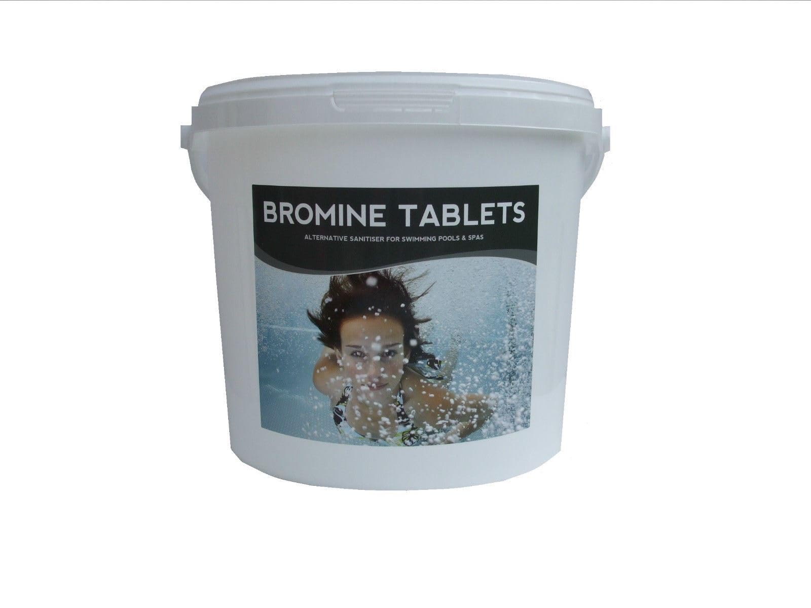 POOL AND SPA 5kg Bromine Tablets - For Swimming Pools, Spas and Hot Tubs - Gentle Alternative to Chlorine