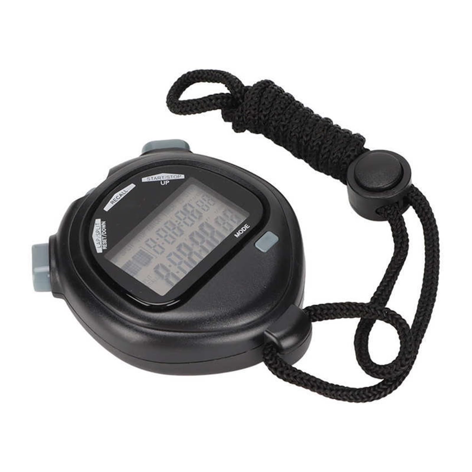 Electronic Stopwatch Multifunctional 2 Lines Show Digital Sports Timer For Swimming Running Training Precision Timing
