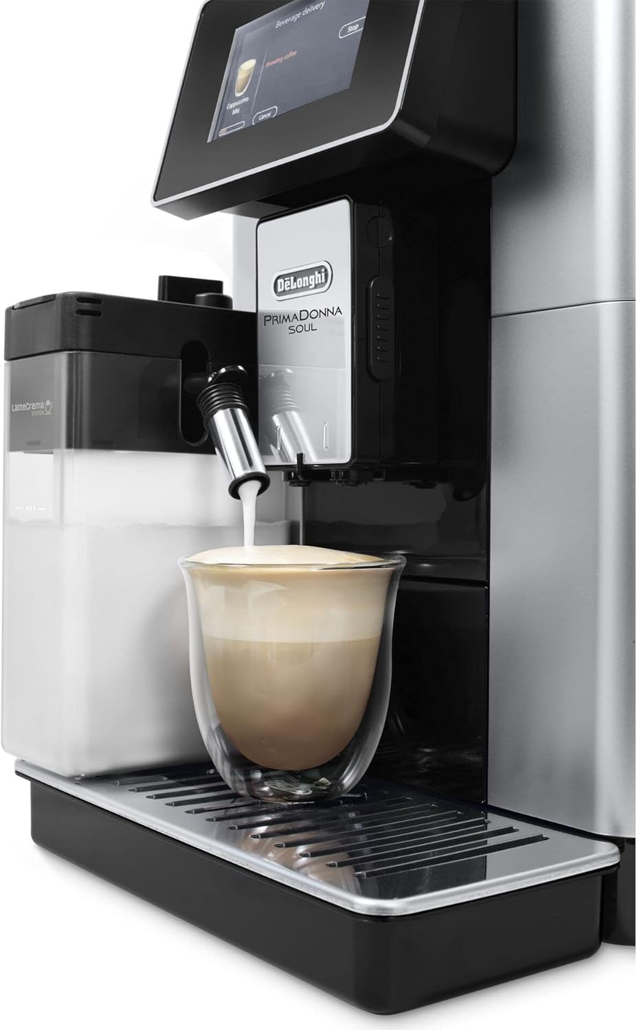 DELONGHI De’Longhi PrimaDonna ECAM610.55.SB coffee maker Fully-auto Espresso machine 2.2 L DELONGHI De’Longhi PrimaDonna ECAM610.55.SB coffee maker Fully-auto Espresso machine 2.2 L
