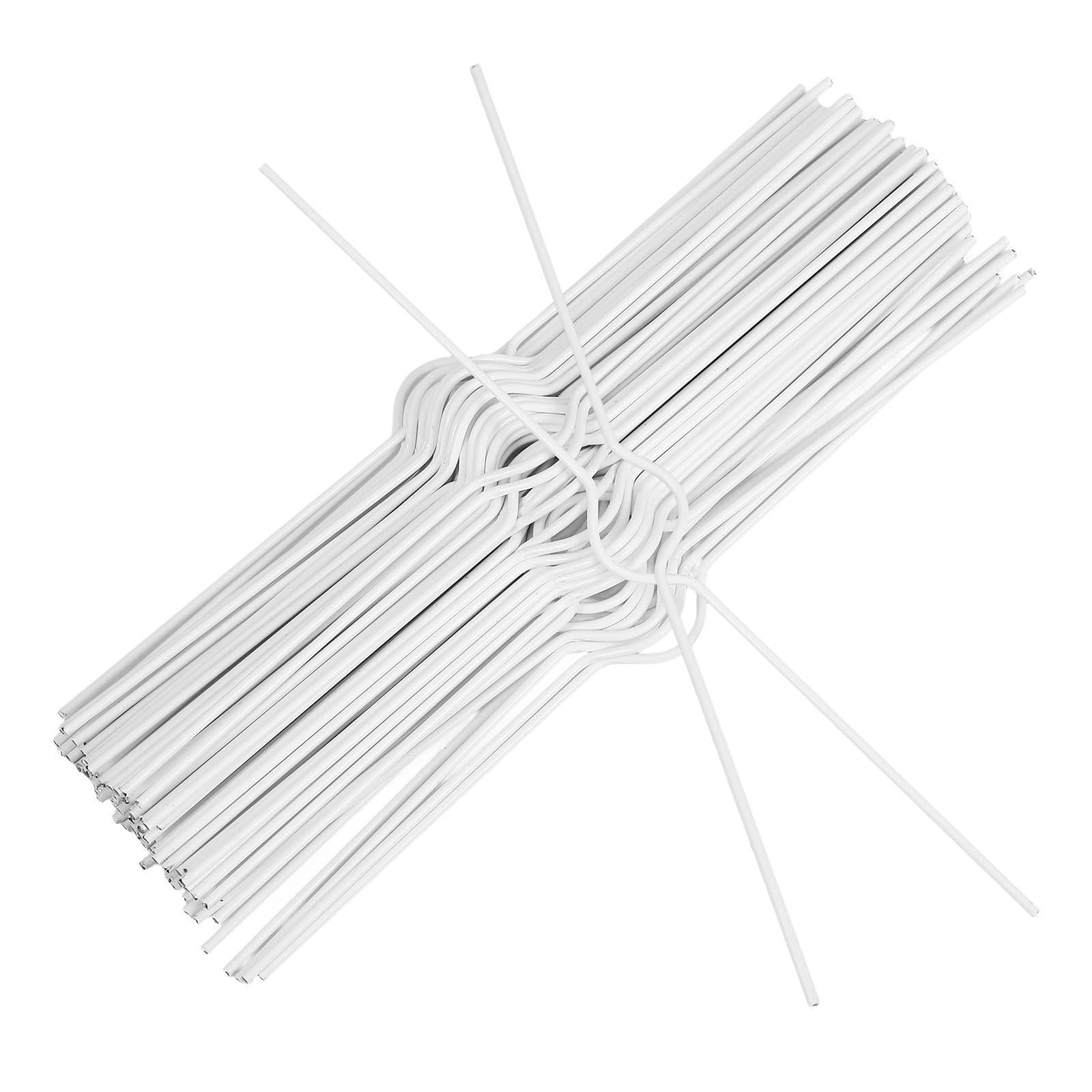 OATIPHO 100pcs Iron Wire Calendar Hangers with Smooth Surface Finish and Firm Support White Wall Calendar Hooks for Home and Office Use for Hanging Posters and Pictures