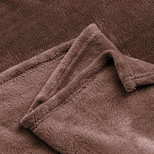 Image of BEDELITE Fleece Blanket King Size Blankets for Bed, Luxury Plush Cozy Fuzzy Blanket 108x90 inches, Super Soft Warm Lightweight Throw Blanket All Seasons Suitable, Brown