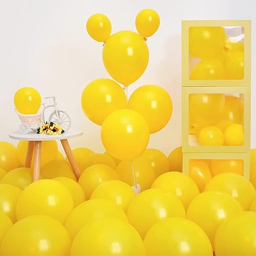 Miniatura 10 de Abbaoww 100 globos de látex fuertes de color azul marino de 10 pulgadas para decoración de fiestas, cumpleaños, bodas, aniversarios, Navidad y
