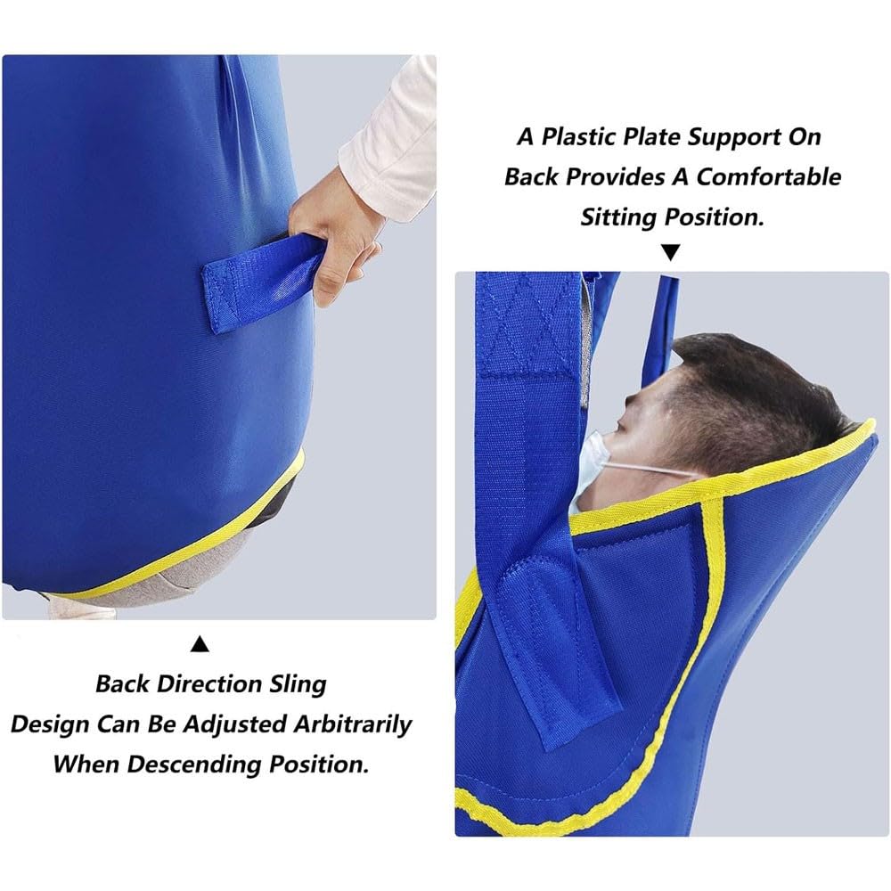 Grúa De Paciente - Arnés Elevación Paciente Cuerpo Completo - Eslinga De Elevación con para Paciente Y Minusválido para Posicionamiento Y Elevación De La Cama Enfermería