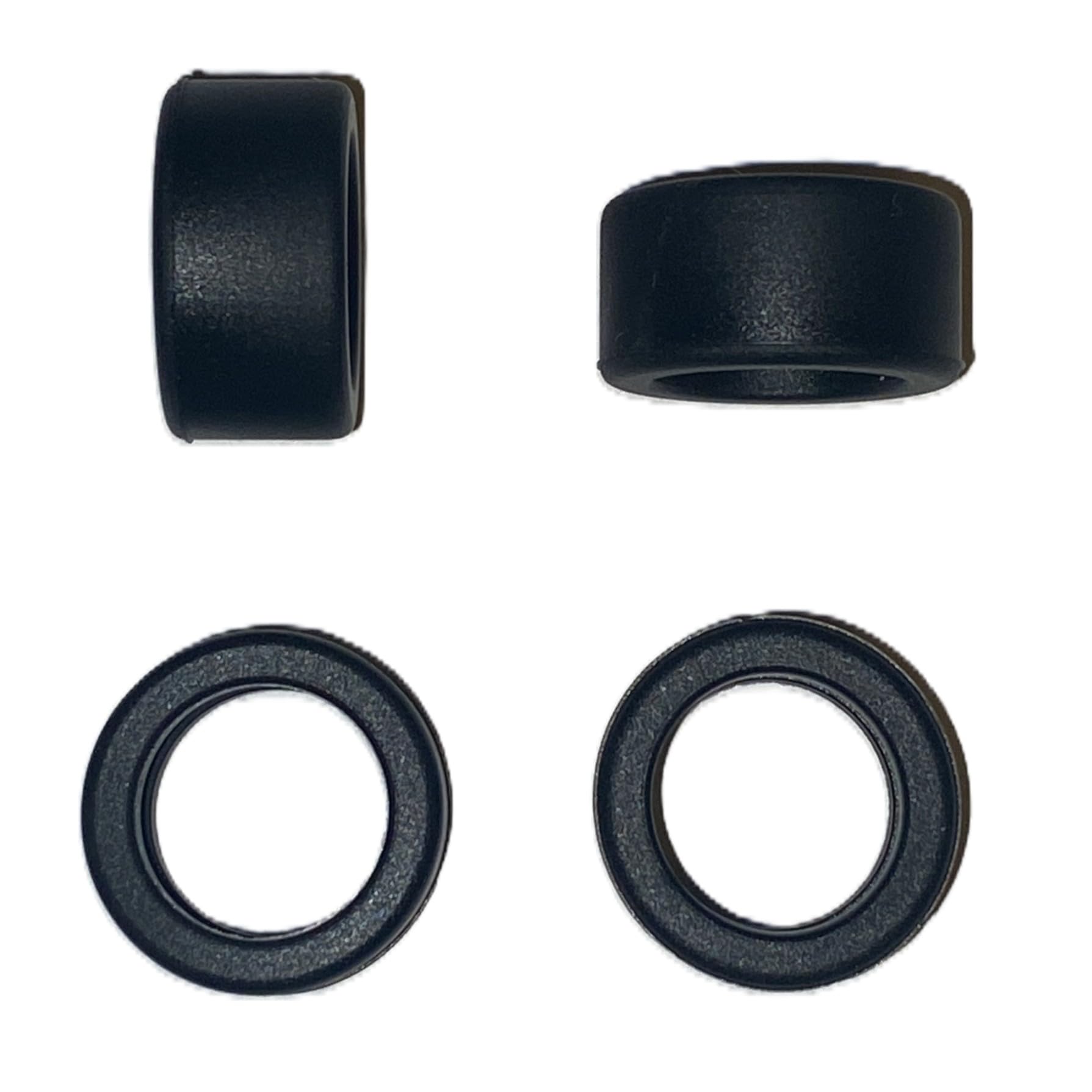 SSC Slot Cars Super Grip Replacement Car Tyres/Tires Set Accessory, Medium GT Slicks Compatible for - Scalextric Porsche 962, Jaguar XJ220, Audi TT, Nissan 350z, Porsche 997 etc. 10mm Wide (4)