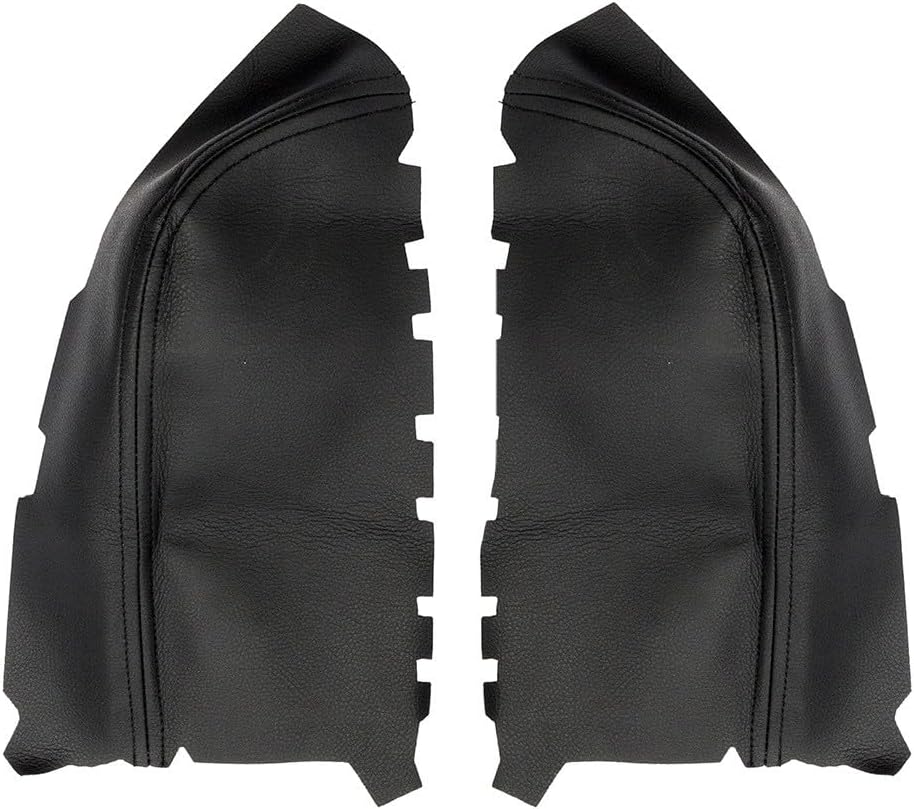 2PCS Leather Front Door Panel Armrest Cover Black Fit For Honda Pilot 2009-2015 OEM Equivalent Replacement