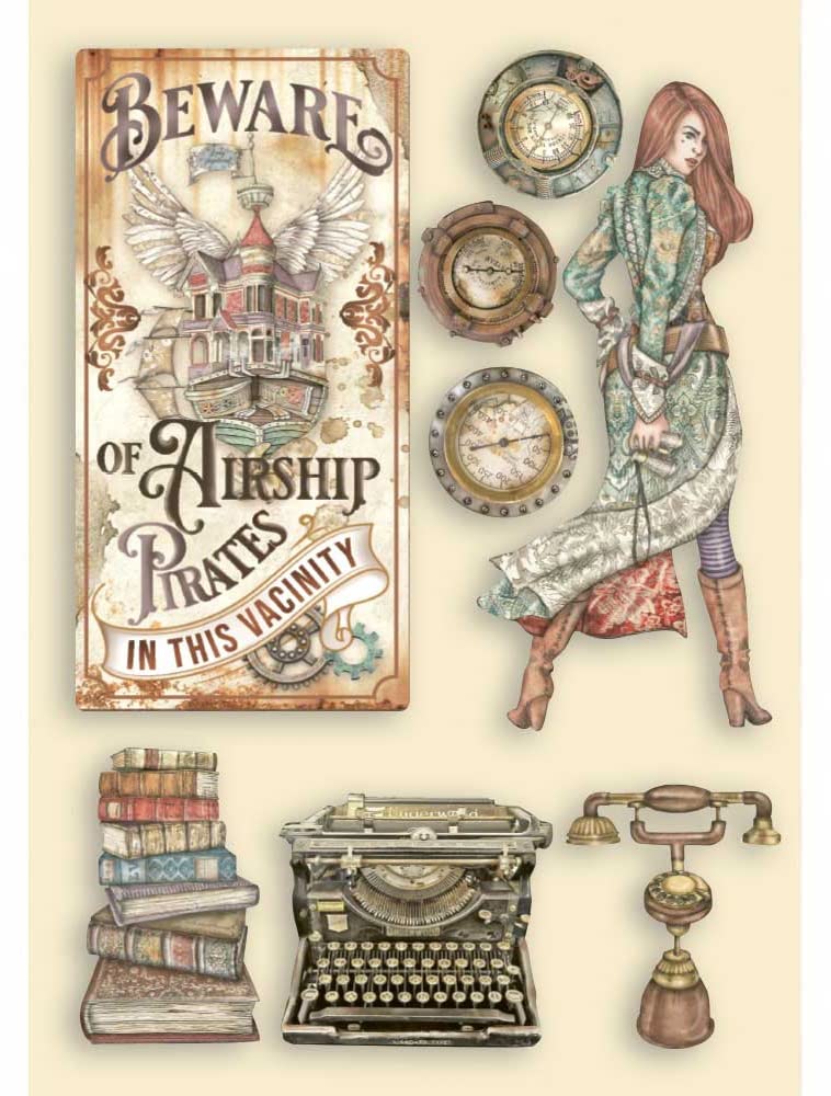 Stamperia Intl Wooden Shapes A5 Bag Handle, Multicoloured