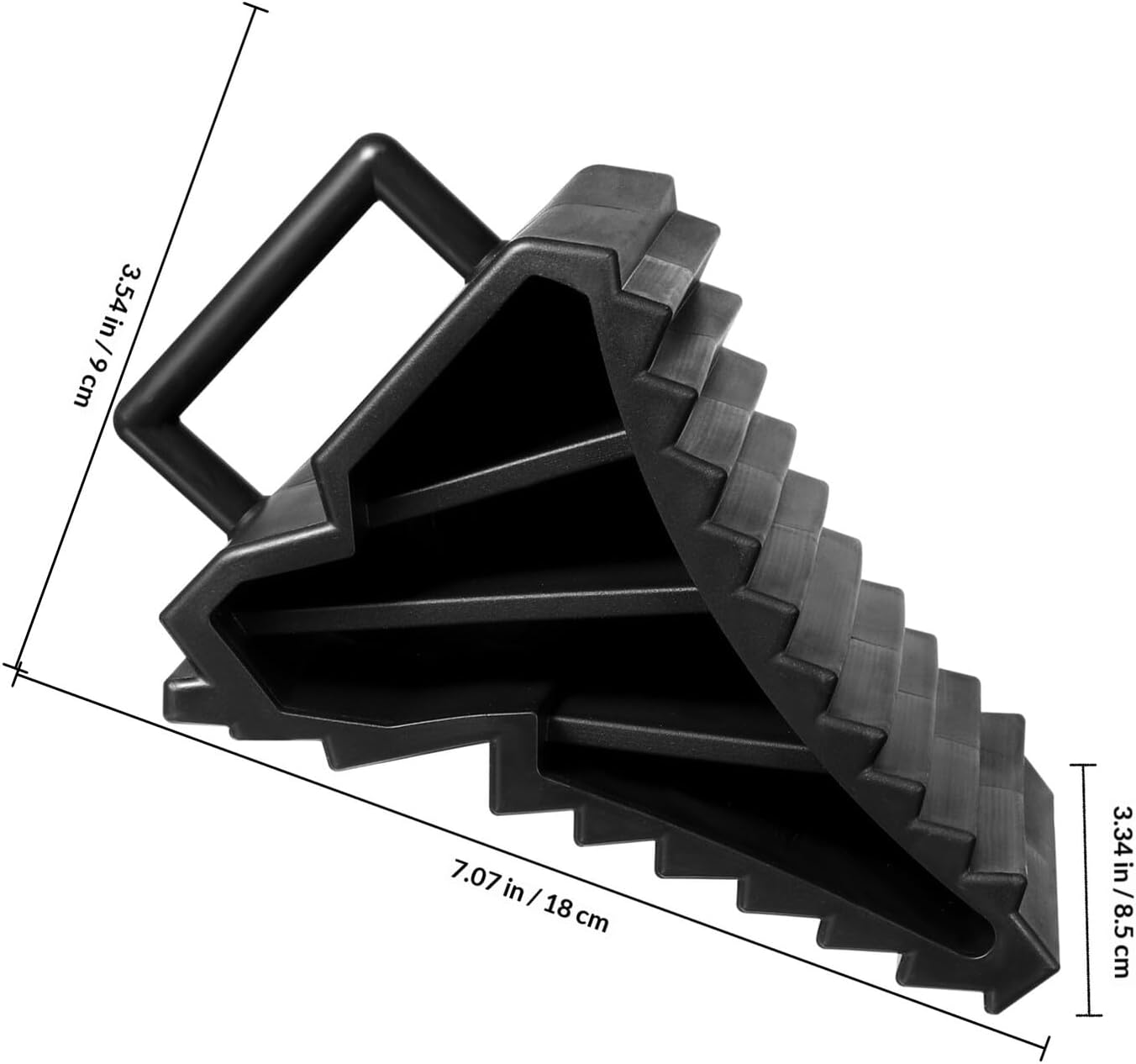 Yardwe 4pcs Tire Chocks Wheel Blocks Tire Support Pads Non-Slip Stoppers for Car Truck Trailer Camper Travel Parking Safety