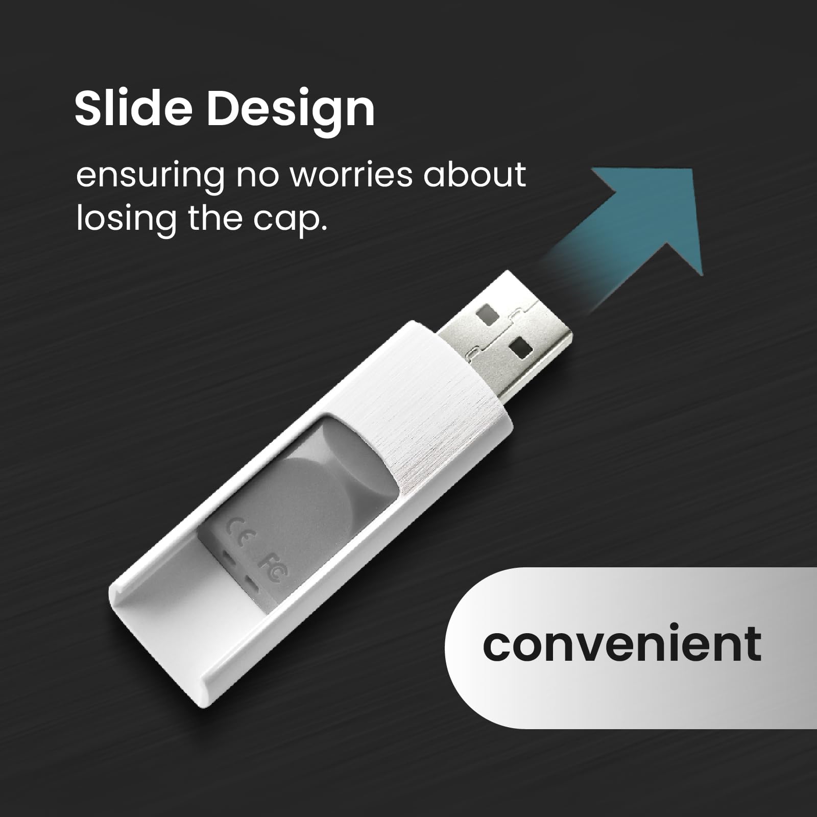 MMOMENT MU39 - Chiavetta USB 3.2 retrattile da 64 GB (10 pezzi), con connettore scorrevole, lettura fino a 100 MB/s, scrittura 30 MB/s – Plug & Play Memory Stick per PC, Mac, TV, auto