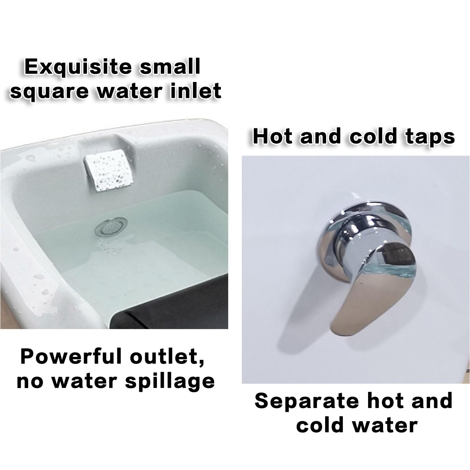Acryl-Fußbad, Tragbare Fuß-Spa-Badewanne, Fußbäder Und Spas, Einstellbare Temperatur Mit Massage-Pediküre-Schüssel Für Die Spa-Behandlung Zu Hause(with Water Pump)