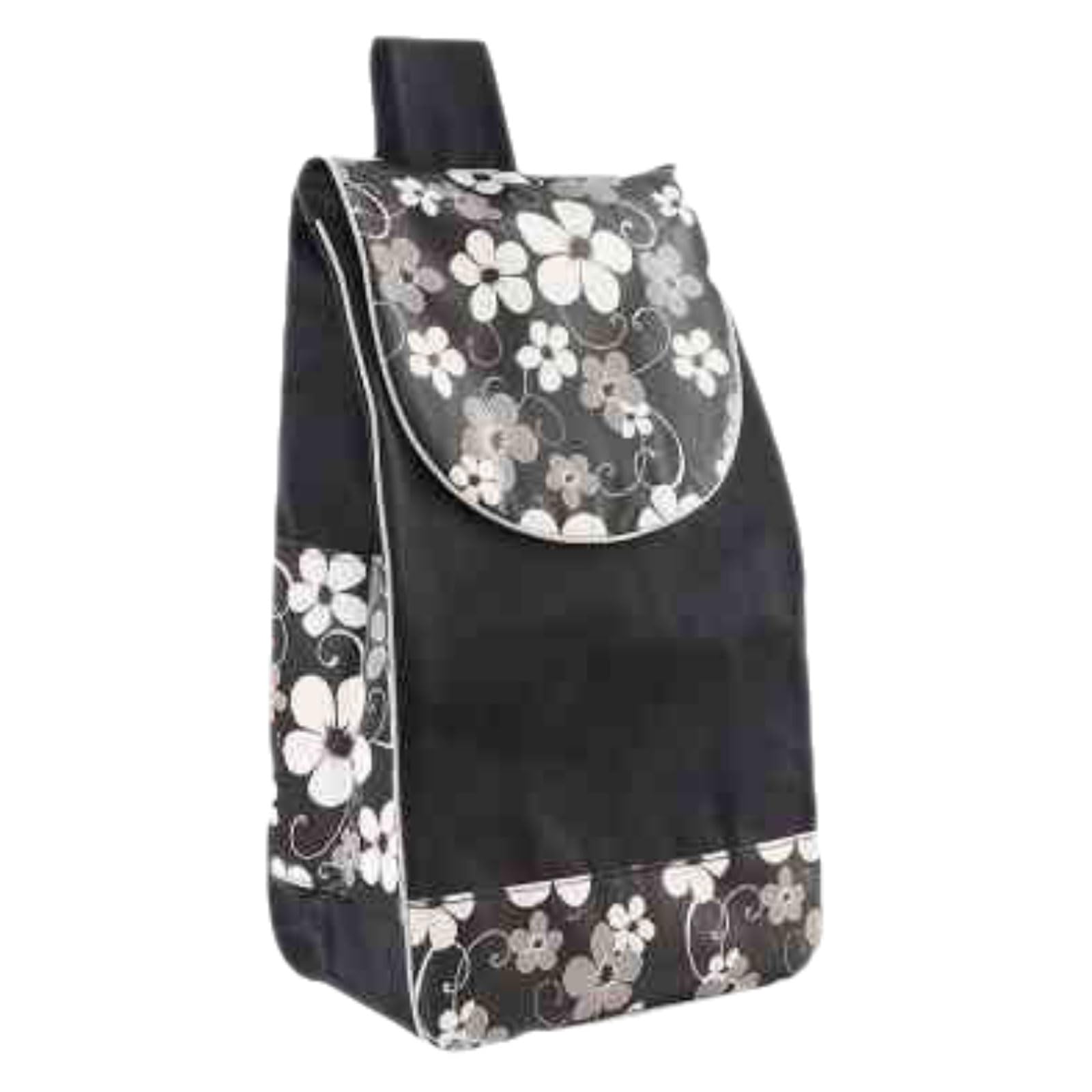 Bolsa de Repuesto para Carrito de Compras: Bolsa de Almacenamiento Adicional para facilitar el Transporte de comestibles, Color Negro, 56 cm x 20 cm x 34 cm, Ideal para Usar en carritos de c