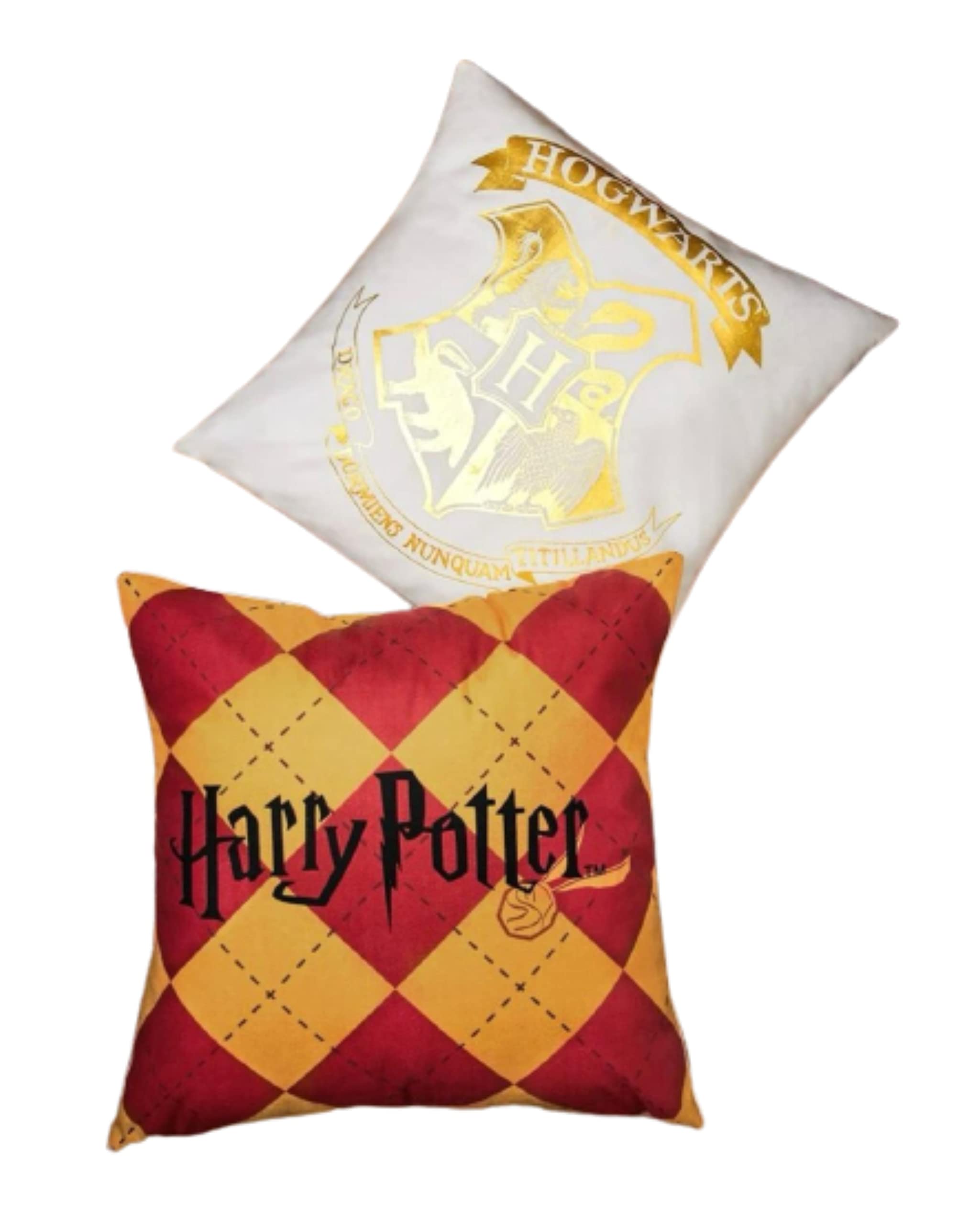 Divas World Harry Potter Cushion Cover Hogwarts Square Pillow Cases Pack of 2 Living Bed Room Sofa Home Decor Gift