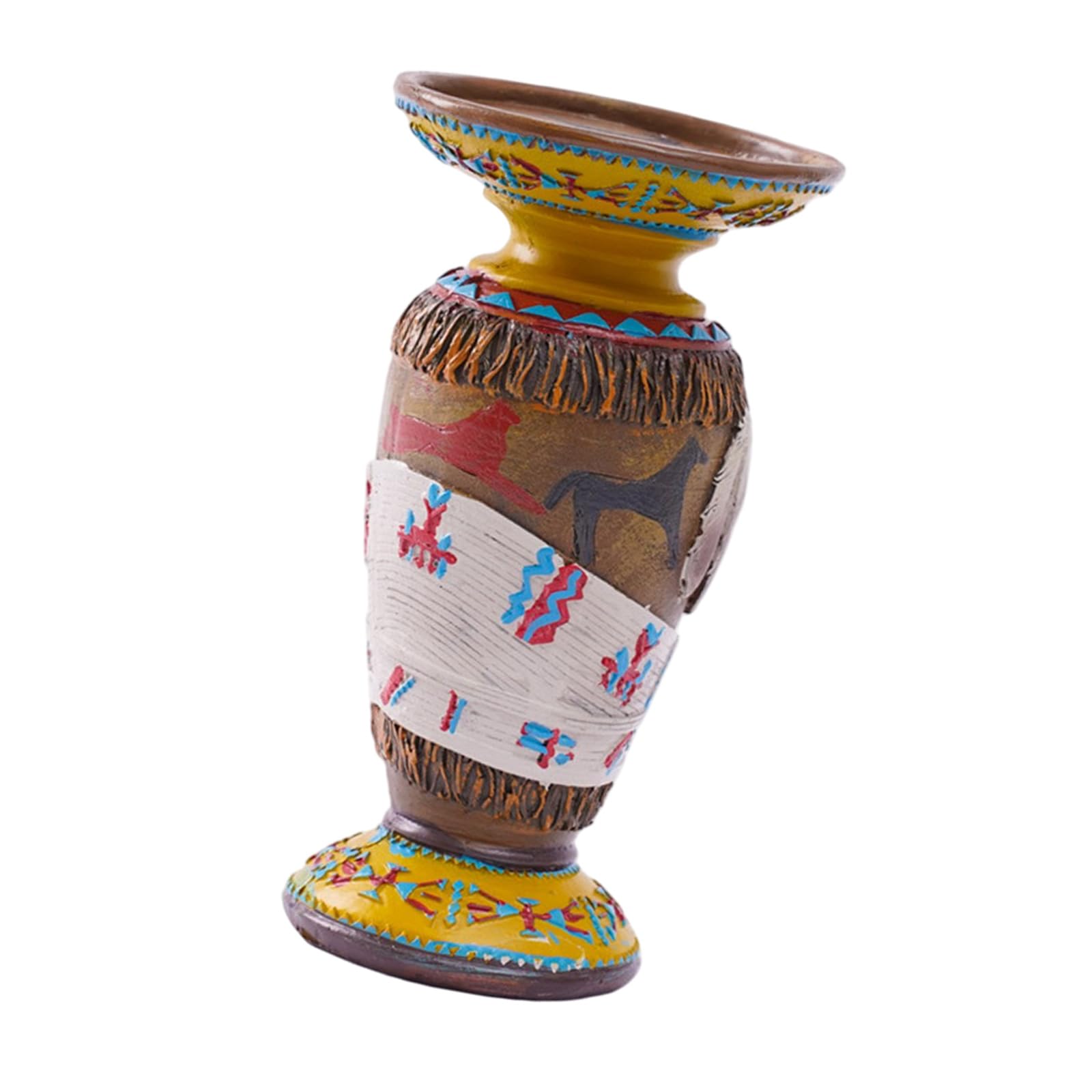 Tribal Candlestick Holders Tealight Stand Farmhouses Decorative Candelabras for Table Centerpieces Home Decors Tribal Resin Holders