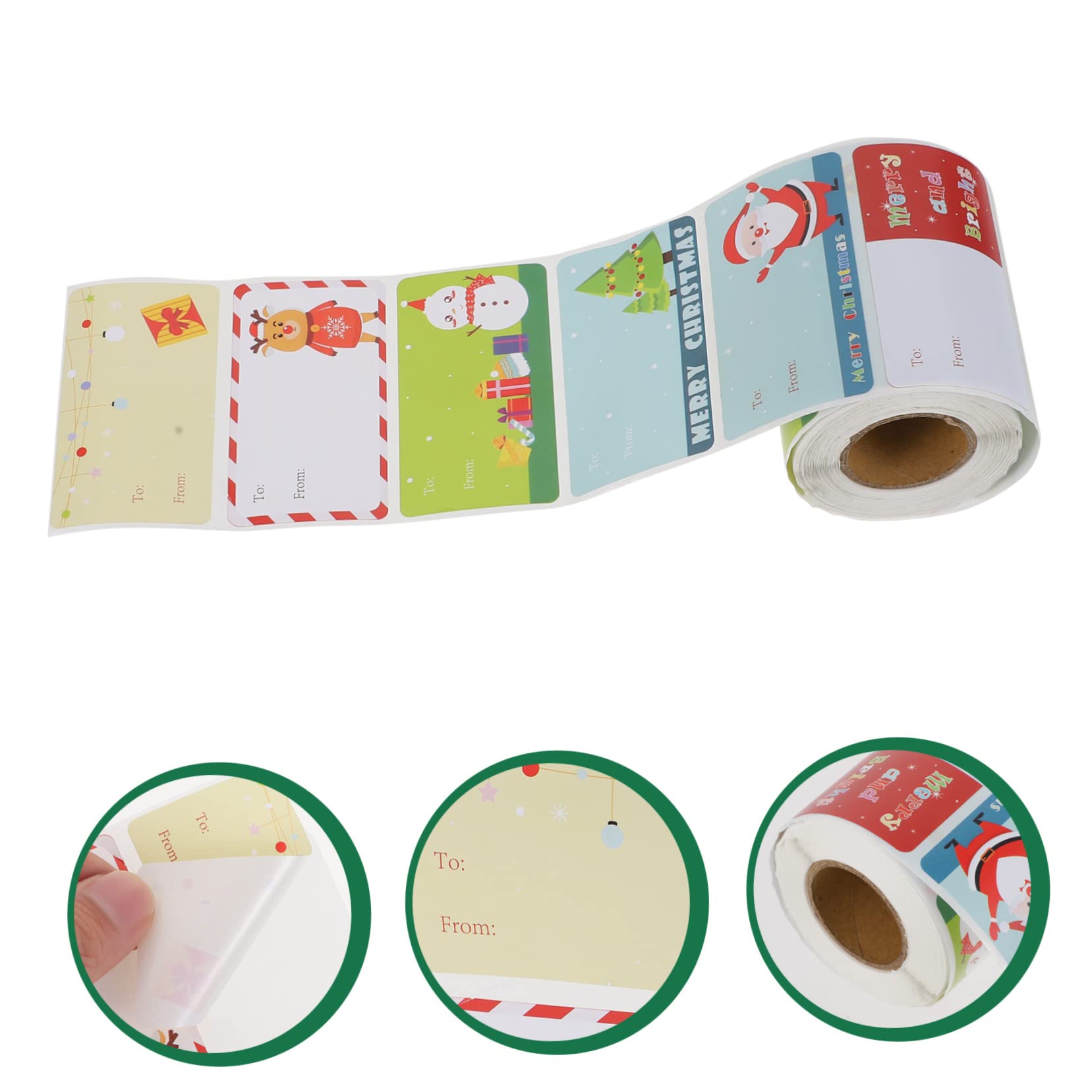 DOITOOL 3 Adesivi Sigillanti Natalizi per Regali e Buste Design per Confezioni Personalizzate Etichette Autoadesive Pratiche per Sacchetti Regalo Regalo
