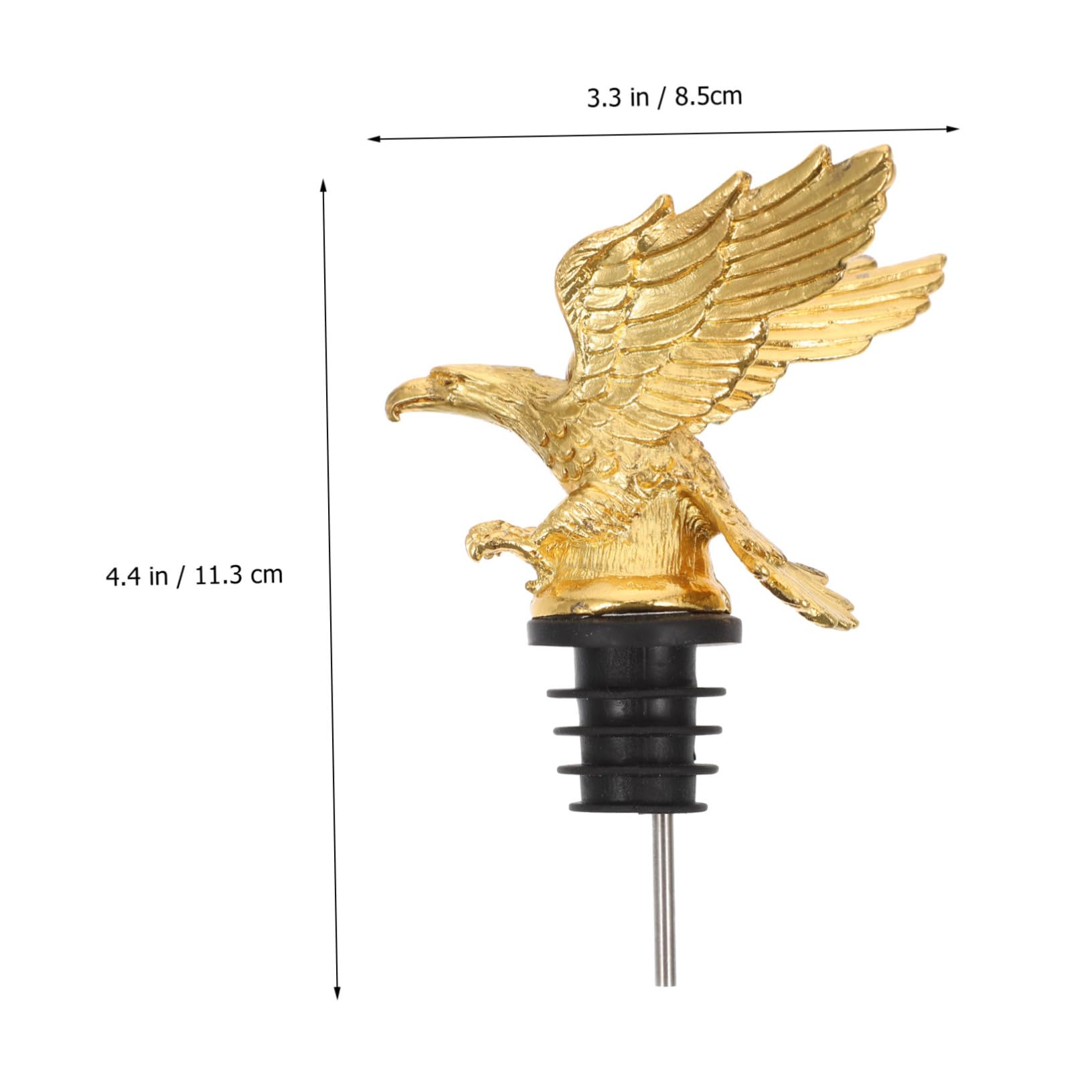 BRIGHTFUFU 1Pc Creative Eagle Wine Pourer and Bottle Stopper Alloy Spout for Wine Aeration for Parties and Everyday Use Unique present Idea Elegant Finish