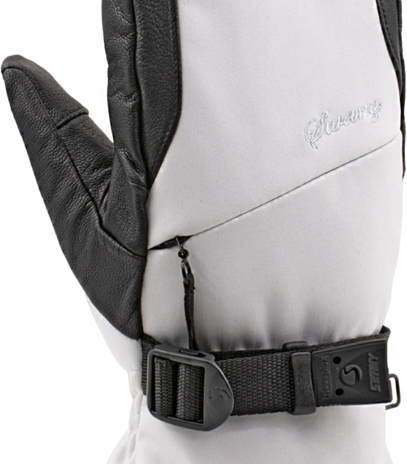 Swany Women's Lasonna Waterproof Breathable Insulated Winter Snow Mittens with Release Strap