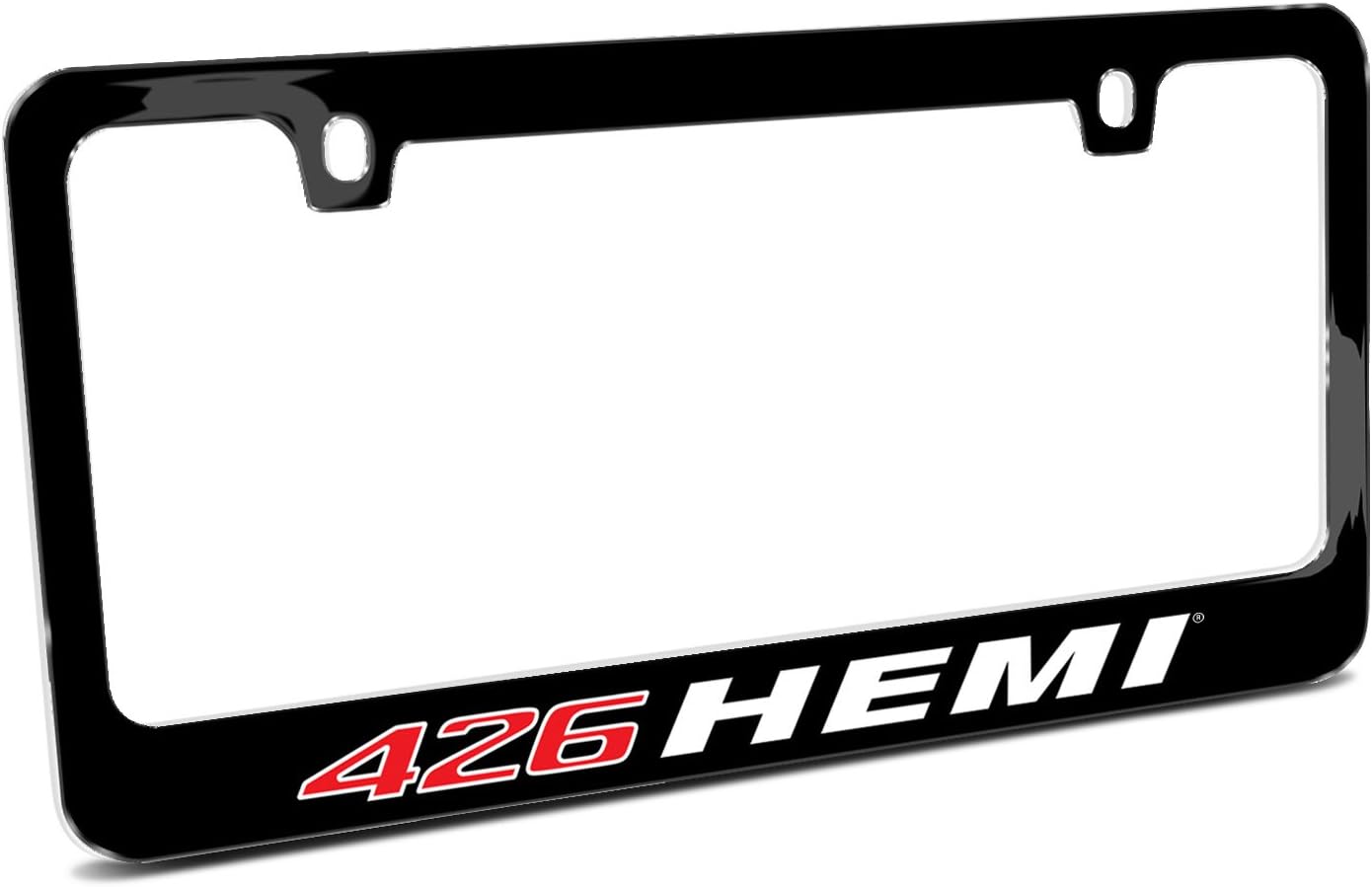 iPick Image for HEMI 426-HEMI UV-LED Printed American-Made Black Metal License Plate Frame