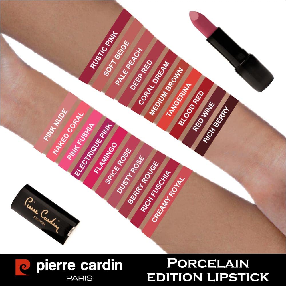 Pierre Cardin Porcelain Edition Lipstick Ruj (Deep Red 238) (4 paketi)