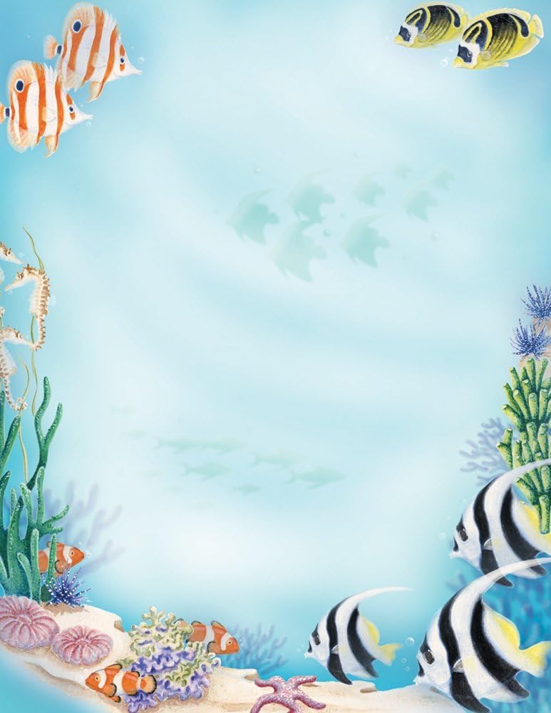 Great Papers! Sea Life Letterhead, 80 Count, 8.5"x11" (2014312) (Pack of 12)