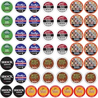 High Caffeine Coffee Pods Variety Pack - Sample The Strongest Coffee From the Top Brands with Our Extra Caffeine Sampler of 50 Coffee Pods Compatible with Keurig K Cup Coffee Makers
