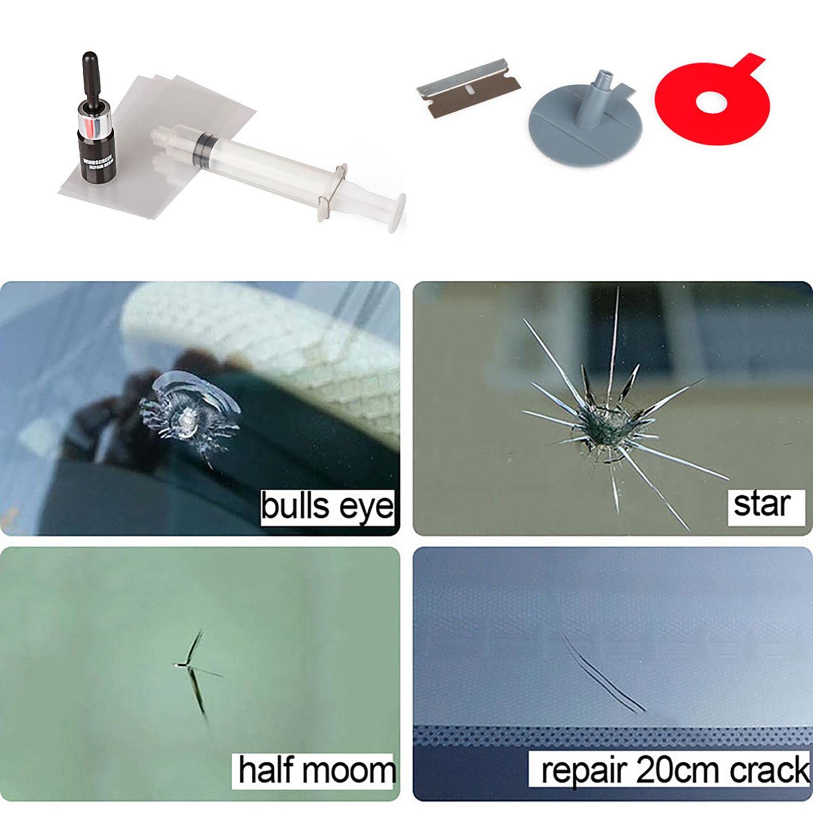 Auto Gebarsten Voorruit Nano Reparatie Vloeistof Voorruit Reparatie Tools Glaskras Gebarsten Glas Reparatieset Voorruit Kits DIY Auto's Venster kopen vanaf een prijs van 1.18