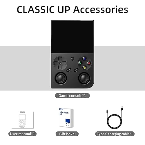 Miniatura 9 de RG35XX H Linux - Consola de juegos portátil retro 35xx H con una tarjeta 64G precargada 5570 juegos, RG35XXH 3.5 pulgadas IPS pantalla compatible