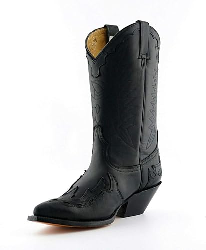 Miniatura 2 de Grinders Arizona HI - Botas de baile unisex de cuero cubano con tacón occidental