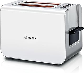 Bosch Styline TAT8611N Toaster, Built-in Bakery Warmer, Elevator Function, Defrost Function, Automatic Shutdown, Bread Cen…