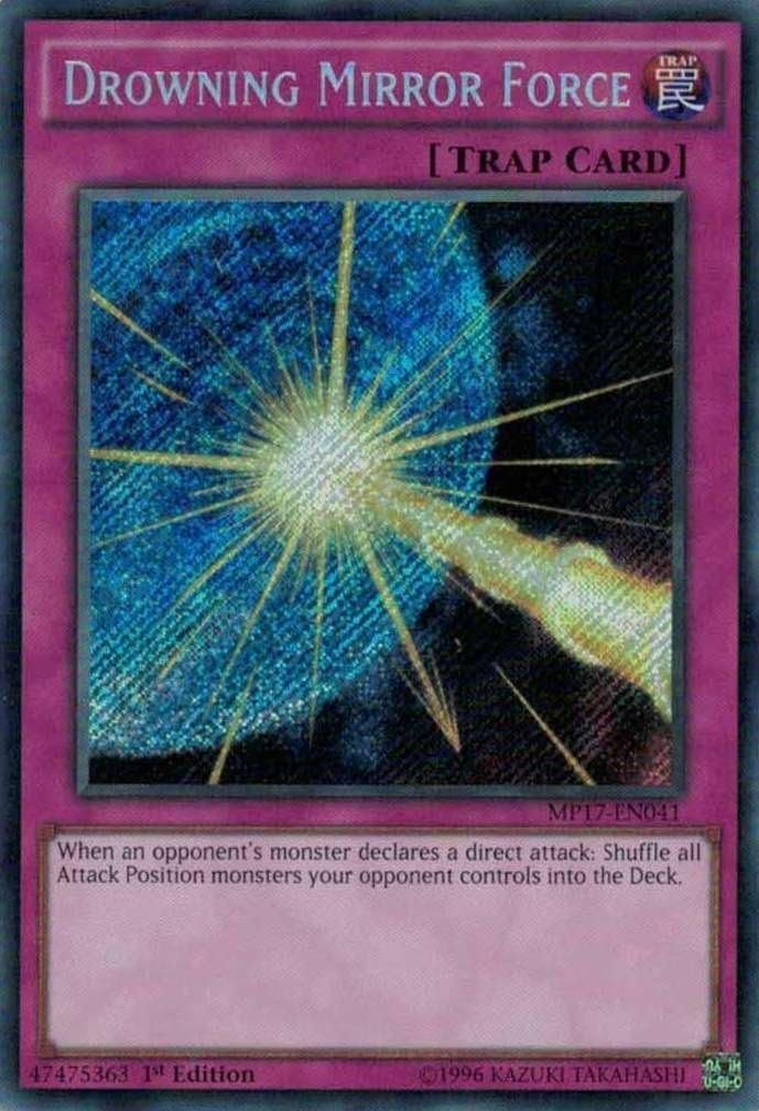 Drowning Mirror Force - MP17-EN041 - Secret Rare - 1st Edition - 2017 Mega-Tin Mega Pack (1st Edition)
