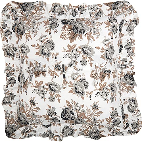Annie-Portabella-Floral-Fabric-Euro-Sham-26x27 Annie Portabella Floral Fabric Euro Sham 26×27