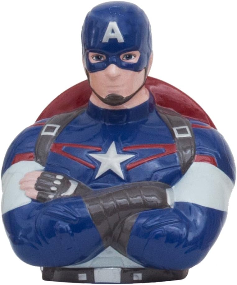 Marvel Captain America Ceramic Coin Bank