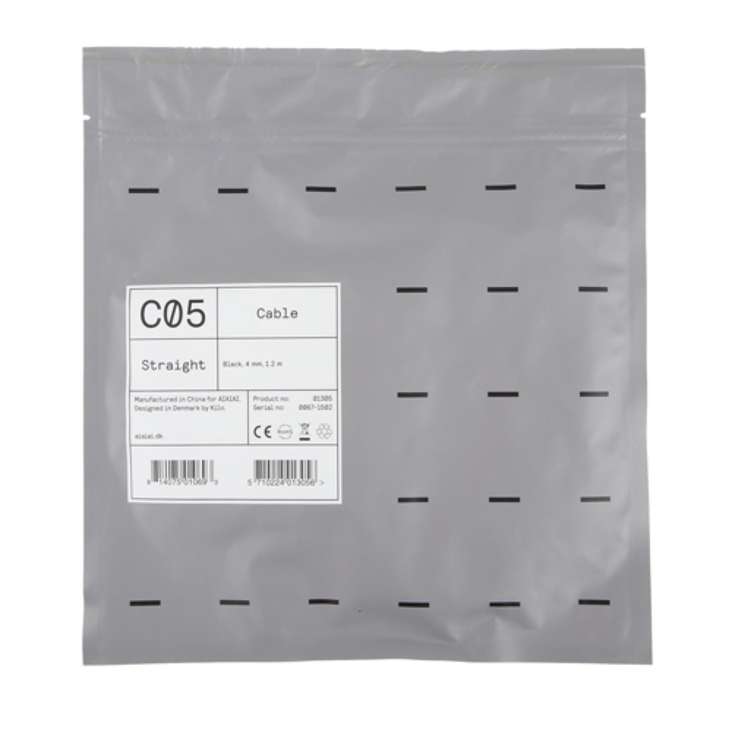 Aiaiai C05 - Straight - Black - 4mm - 1.2m