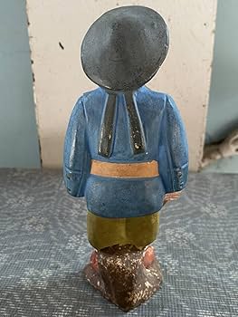 B427b「陶磁器人形 6体」戦前　レトロ　ヴィンテージ　男子　女子 Amazon | 古い土人形 射的人形 博多人形 野球少年/軍服少年/少年